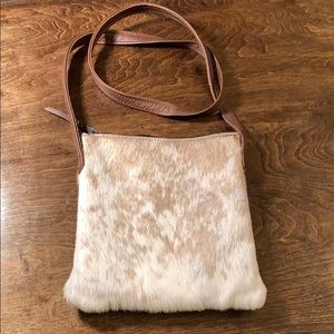 Real Hair-on Cowhide crossbody purse